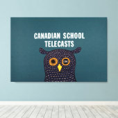 Canadian School Telecasts Canvas Afdruk (Insitu (Houten vloer))