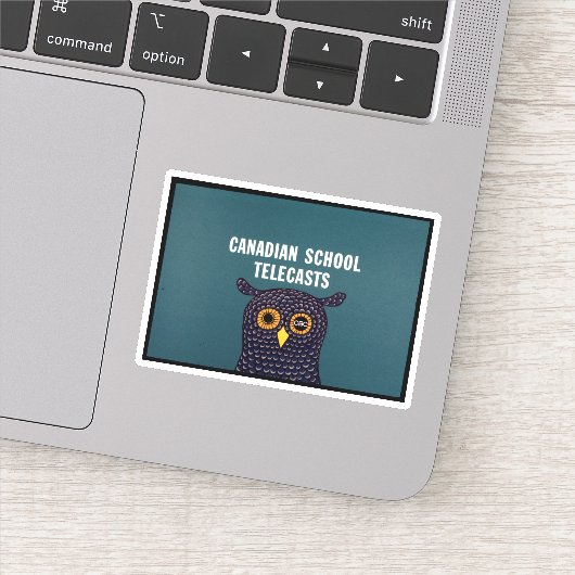Canadian School Telecasts Sticker (Detail)