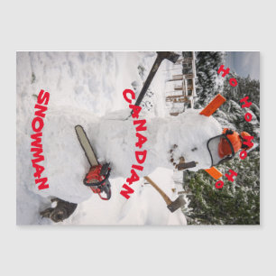 Canadian Snowman - Een echte Canadese Lumberjack