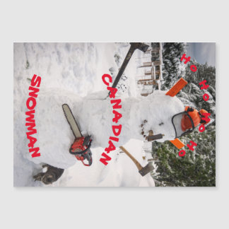 Canadian Snowman - Een echte Canadese Lumberjack