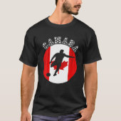 Canadian Soccer Player Maple Leaf Canadian Roots C T-shirt (Voorkant)
