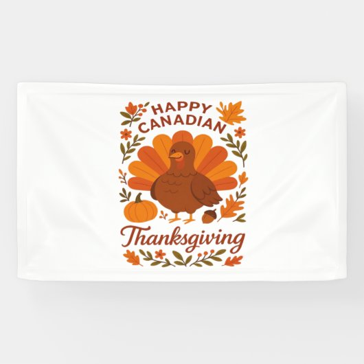 Canadian Thanksgiving Autumn Celebration Classic T Spandoek (Horizontaal)