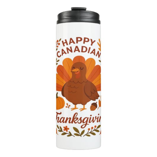 Canadian Thanksgiving Autumn Celebration Classic T Thermosbeker (Voorkant)