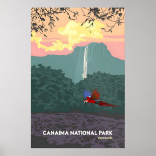 Canaima Nationaal Park Venezuela Reisposter Poster