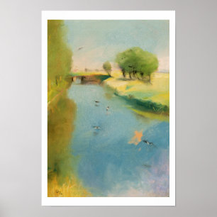Canal, 1897 (pastel op canvas) poster