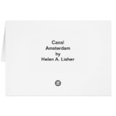 Canal à Amsterdam (Dos Horizontal)