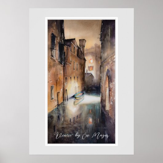Canal à Venise, Italie Poster (Devant)