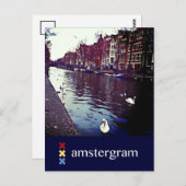 Canal Amsterdam Briefkaart (Voorkant / Achterkant)