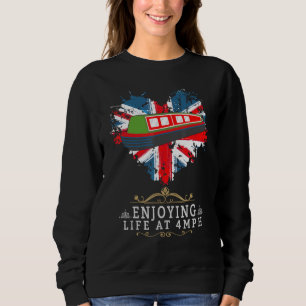 Canal Boat & Narrowboat idee met Union Jack Vlag Trui