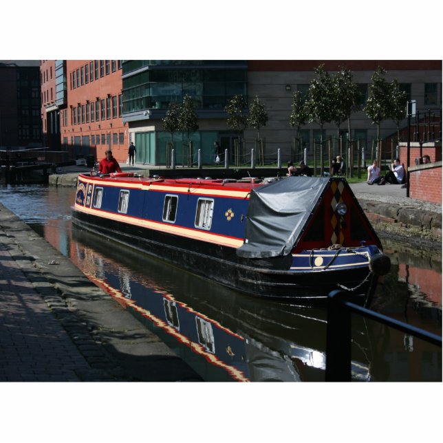 Canal Boat Staand Fotobeeldje (Voorkant)