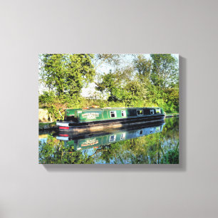 CANAL BOATS CANVAS AFDRUK