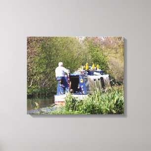 CANAL BOATS CANVAS AFDRUK