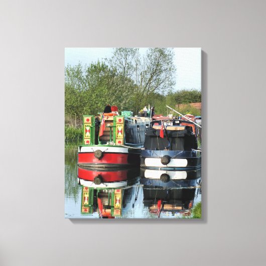 CANAL BOATS CANVAS AFDRUK (Voorkant)
