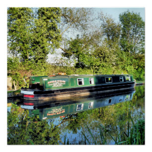 CANAL BOATS PERFECT POSTER