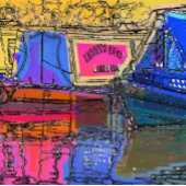 CANAL BOATS PERFECT POSTER