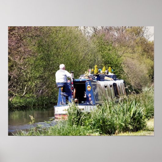 CANAL BOATS POSTER (Voorkant)