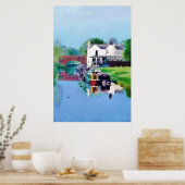 CANAL BOATS POSTER (Keuken)