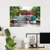 CANAL BOATS POSTER (Thuiskantoor)