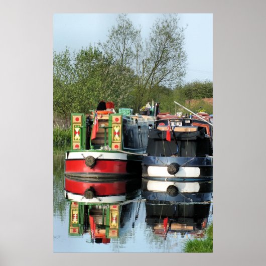 CANAL BOATS POSTER (Voorkant)