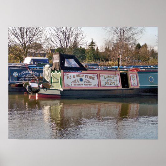 CANAL BOATS POSTER (Voorkant)