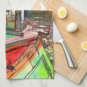 CANAL BOATS THEEDOEK (Quarter Fold)