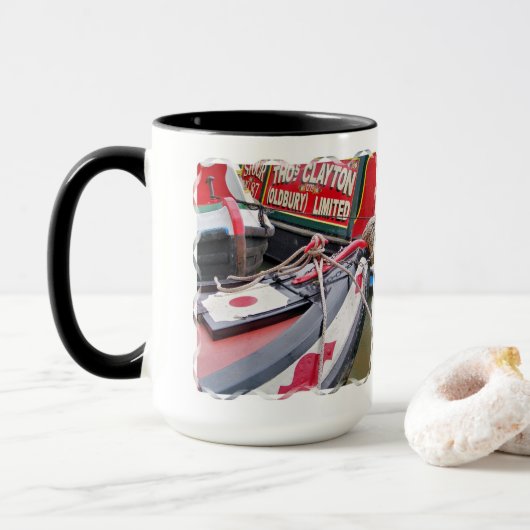 CANAL BOATS UK MUG (Avec donut)
