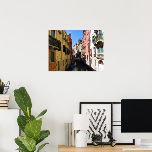 Canal caché à Venise - Poster (Bureau à domicile)