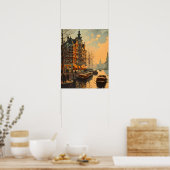 Canal Charm: Briefkaart Poster (Keuken)
