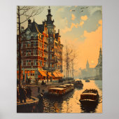 Canal Charm: Briefkaart Poster (Voorkant)