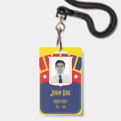 Canal de Panama Badge Zonien & Lanyard (Face avec cordon)