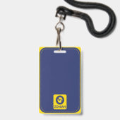 Canal de Panama Badge Zonien & Lanyard (Dos avec cordon)