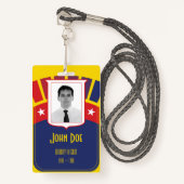 Canal de Panama Badge Zonien & Lanyard (Devant avec lanière)