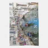 Canal de Venise et vue pont serviette de thé (Vertical)