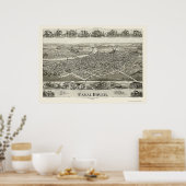 Canal Dover, OH Panoramic Map - 1899 Poster (Keuken)