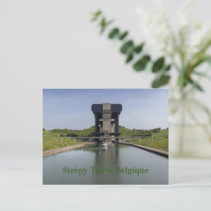 Canal du Centre and Boat Lift, België Briefkaart