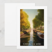 Canal du Middags - Frankrijk - illustraties Kaart (Voorkant / Achterkant)