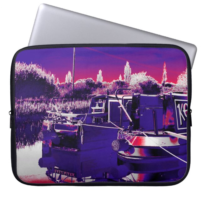 CANAL NARROWBOATS LAPTOP SLEEVE (Voorkant)