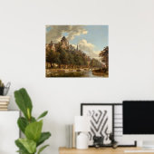 Canal néerlandais - Jan van der Heyden Poster d'ar (Bureau à domicile)