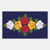 Canal rozen rechthoekige sticker (Voorkant)