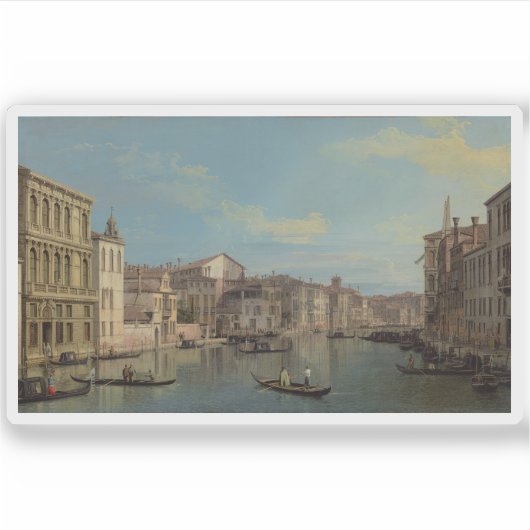 Canaletto - Het Canal Grande in Venetië Sticker (Voorkant)