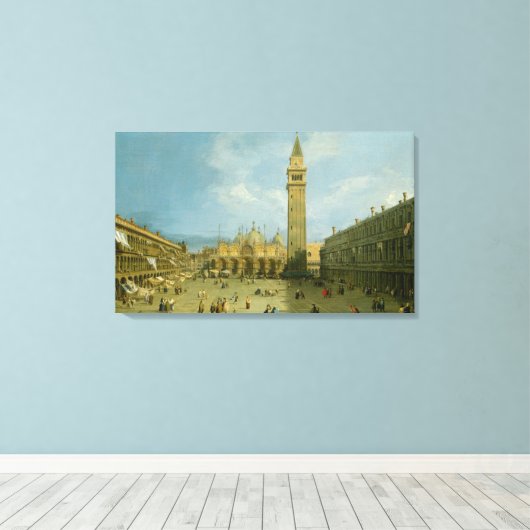 Canaletto | Piazza San Marco Canvas Afdruk (Insitu (Houten vloer))
