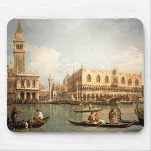 Canaletto - Uitzicht van het bekken van San Marco  Muismat