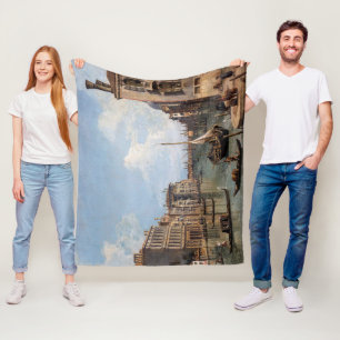 Canaletto Uitzicht van het Grote Kanaal Fleece Deken