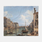 Canaletto Uitzicht van het Grote Kanaal Fleece Deken (Voorkant (Horizontaal))