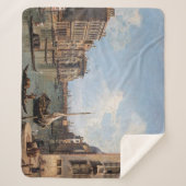 Canaletto Uitzicht van het Grote Kanaal Sherpa Deken (Voorkant)