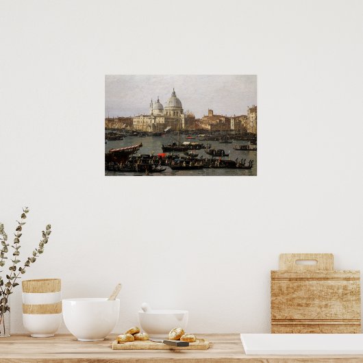 Canaletto Venice, het San Marco Basin Poster (Keuken)