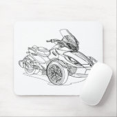 CanAm Spyder STS 2013 Muismat (Met muis)