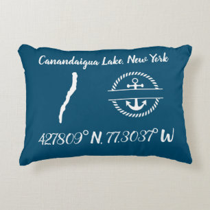Canandaigua Lake Accent Pillow Accent Kussen