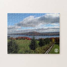 Canandaigua Lake in het najaar Legpuzzel