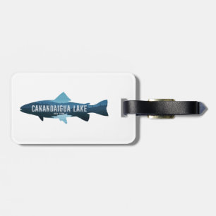 Canandaigua Lake New York Fish Bagagelabel